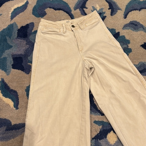 OAT New York 0 25 Beige Wide Leg Trousers Pants High Rise - Picture 4 of 7